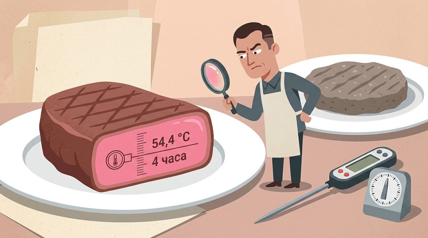 Сувид: розовое мясо, которое безопаснее вашей прожаренной котлеты