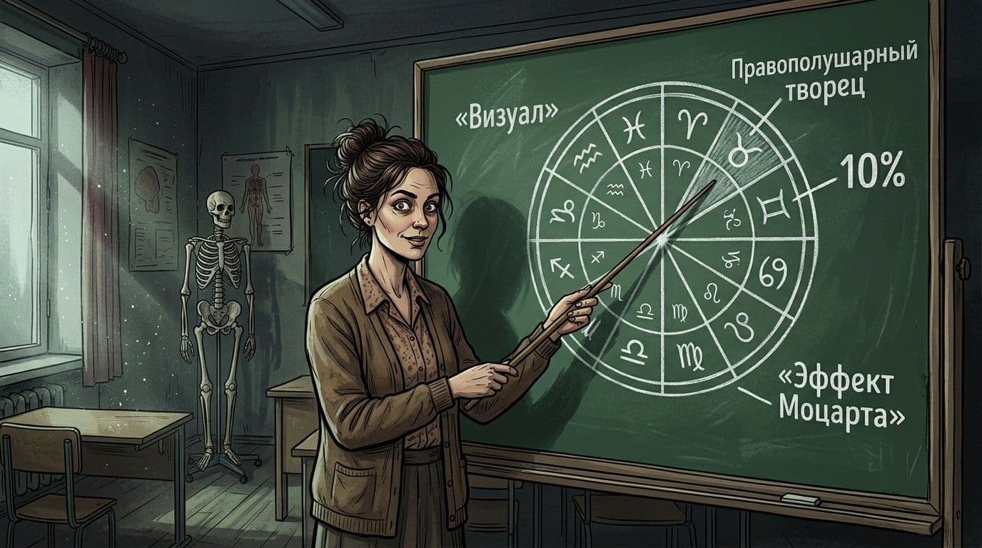 Нейромифы от учителей: почему те, кто учит наших детей, верят в астрологию мозга